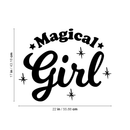 Vinyl Wall Art Decal - Magical Girl - 17" x 22" - Trendy Inspirational Cute Magic Stars Sticker Quote For Home Bedroom Girls Baby Room Nursery Office Decor 1