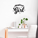 Vinyl Wall Art Decal - Magical Girl - 17" x 22" - Trendy Inspirational Cute Magic Stars Sticker Quote For Home Bedroom Girls Baby Room Nursery Office Decor 3