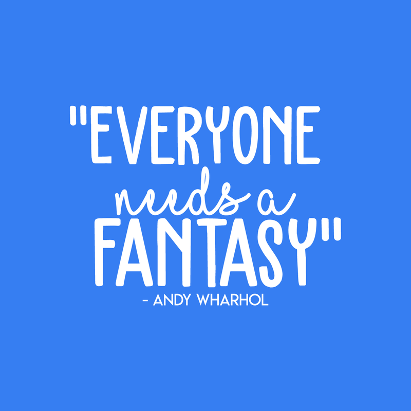 Vinyl Wall Art Decal - Everyone Needs A Fantasy; Andy Warhol - 16" x 22" - Trendy Inspirational Sticker Quote For Home Bedroom Living Room Kids Room Office Decor 3