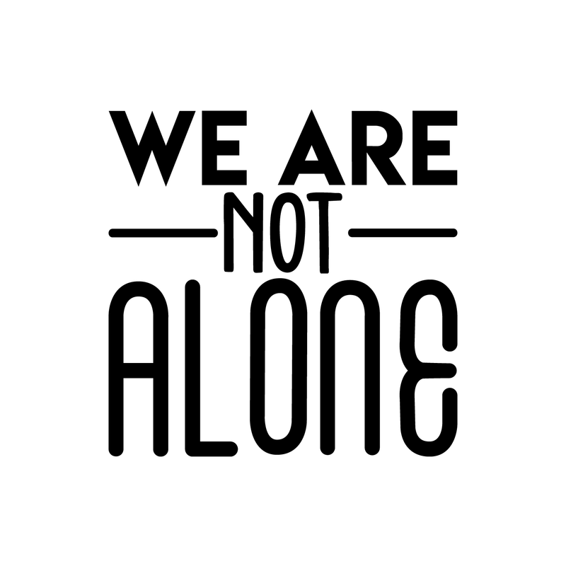 Vinyl Wall Art Decal - We Are Not Alone - 17" x 17" - Modern Inspirational Science Quote Sticker For Home Bedroom Living Room Coffee Shop Work Office Decor 4