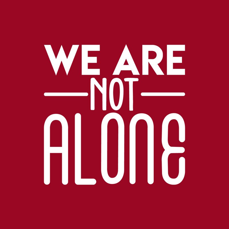 Vinyl Wall Art Decal - We Are Not Alone - 17" x 17" - Modern Inspirational Science Quote Sticker For Home Bedroom Living Room Coffee Shop Work Office Decor 2