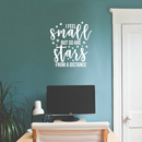 Vinyl Wall Art Decal - I Feel Small But So Are Stars From A Distance - 18.5" x 17" - Modern Inspirational Universe Quote Sticker For Home Bedroom Kids Room School Playroom Office Decor 5