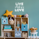 Vinyl Wall Art Decal - Live What You Love - 17" x 18" - Modern Inspirational Sticker Quote For Home Bedroom Living Room Work Office Kids Room Nursery Decor 2