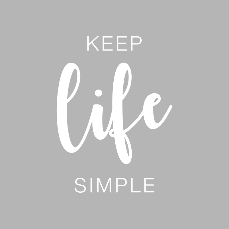 Vinyl Wall Art Decal - Keep Life Simple - 23" x 17" - Modern Inspirational Quote Sticker For Home Bedroom Living Room Entryway Work Office Coffee Shop Decor 2