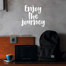 Vinyl Wall Art Decal - Enjoy The Journey - 17" x 18" - Modern Inspirational Quote Positive Sticker For Home Bedroom Kids Room Playroom Work Office Coffee Shop Decor 2