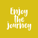 Vinyl Wall Art Decal - Enjoy The Journey - 17" x 18" - Modern Inspirational Quote Positive Sticker For Home Bedroom Kids Room Playroom Work Office Coffee Shop Decor 5