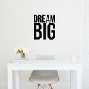 Vinyl Wall Art Decal - Dream Big - 19. Modern Inspirational Quote Sticker For Home Office Bedroom Kids Room Playroom School Classroom Coffee Shop Decor 3