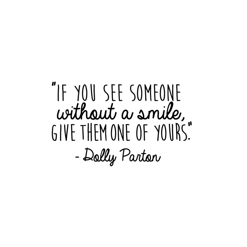 Vinyl Wall Art Decal - If You See Someone Without A Smile Give Them One Of Yours - 15" x 25" - Modern Inspirational Quote Sticker For Home Office Bedroom Living Room Classroom Decor 1