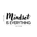 Vinyl Wall Art Decal - Mindset is Everything - 10" x 22" - Modern Inspirational Quote Sticker For Home Bedroom Kids Room Playroom School Classroom Work Office Decor 4