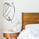 Vinyl Wall Art Decal - Woman Silhouette - 31" x 17" - Modern Feminine Body Shape Sticker For Women Girls Bedroom Home Office Closet Living Room Apartment Store Decor 3