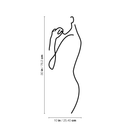 Vinyl Wall Art Decal - One Line Woman Silhouette - 30" x 10" - Modern Feminine Body Shape Sticker For Women Girls Bedroom Home Office Closet Living Room Apartment Store Decor 4