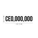 Vinyl Wall Art Decal - CEO Millions - 6" x 30" - Modern Inspirational Quote Sticker For Home Office Workplace Entrepreneur Business Boardroom Decor 4
