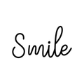 Vinyl Wall Art Decal - Smile - 10" x 18" - Modern Inspirational Positive Cute Quote Sticker For Home Office Bedroom Closet Living Room Work Space Apartment Decor 1