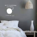 Vinyl Wall Art Decal - Hole To Another Universe Come On In! - 22" x 22" - Trendy Funny Joke Quote Sticker For Home Office Teen Bedroom Kids Room Playroom Nursery Decor 3