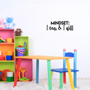 Vinyl Wall Art Decal - Mindset: I Can & I Will - 8" x 22" - Trendy Motivational Quote Sticker Modern Design For Girls Bedroom Home Office Kids Room Classroom Apartment Decor 3