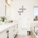 Vinyl Wall Art Decal - Bathroom Scrabble - 26" x 22" - Modern Funny Humor Quote For Home Bedroom Bathroom Kids Room Restaurant Restroom  School Decor 3