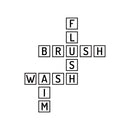 Vinyl Wall Art Decal - Bathroom Scrabble - 26" x 22" - Modern Funny Humor Quote For Home Bedroom Bathroom Kids Room Restaurant Restroom  School Decor 1