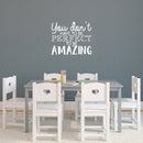 Vinyl Wall Art Decal - You Don't Have To Be Perfect To Be Amazing - 18.5" x 22" - Trendy Motivational Positive Self Esteem Quote Sticker For Home Bedroom Kids Room Closet Playroom Decor 2