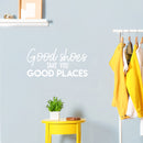 Vinyl Wall Art Decal - Good Shoes Take You Good Places - 11" x 24" - Trendy Motivational Sarcastic Quote Sticker For Girls Home Bedroom Closet Apartment Fashion Decor 2