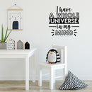 Vinyl Wall Art Decal - I Have A Whole Universe In My Mind - 21.5" x 22" - Modern Inspirational Optimistic Self Esteem Quote Sticker For Home Bedroom Kids Room Playroom Office Work Decor 2