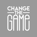 Vinyl Wall Art Decal - Change The Game - 19" x 17" - Trendy Motivational Quote Sticker Modern Design For Bedroom Living Kids Room Home Work Office School Classroom Decor 1