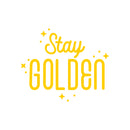 Vinyl Wall Art Decal - Stay Golden - 22" x 26" - Modern Inspirational Positive Quote Sticker Cute Design For Bedroom Kids Room Home Office Playroom Living Classroom Store Decor 1