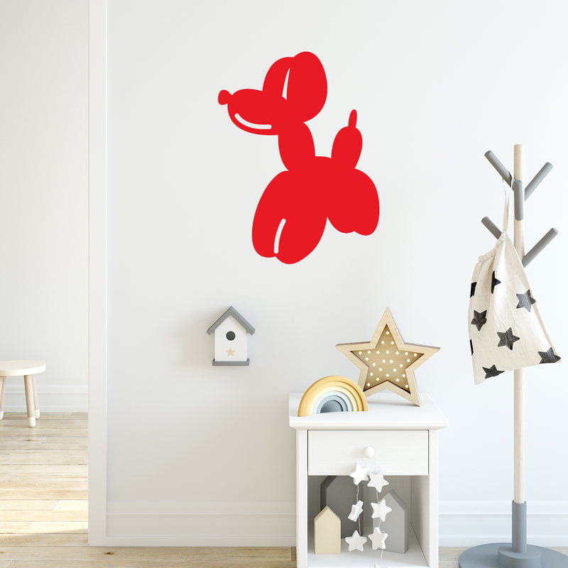 Vinyl Wall Art Decal - Balloon Dog - 29" x 22" - Modern Cute Funny Dog Shape Sticker For Home Bedroom Kids Room Playroom Living Room Nursery Classroom Decor 3