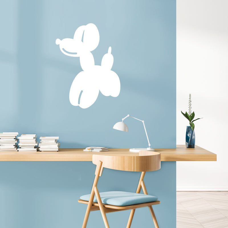 Vinyl Wall Art Decal - Balloon Dog - 29" x 22" - Modern Cute Funny Dog Shape Sticker For Home Bedroom Kids Room Playroom Living Room Nursery Classroom Decor 3