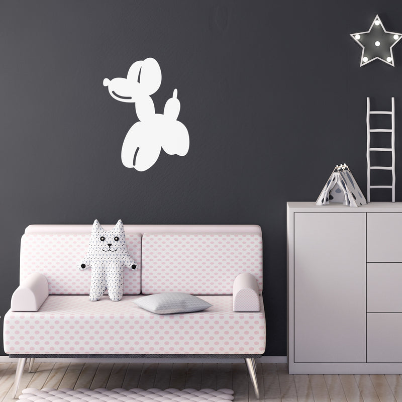 Vinyl Wall Art Decal - Balloon Dog - 29" x 22" - Modern Cute Funny Dog Shape Sticker For Home Bedroom Kids Room Playroom Living Room Nursery Classroom Decor 2