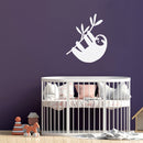 Vinyl Wall Art Decal - Sloth On A Branch Shape - 26" x 22" - Modern Cute Animal Adhesive Sticker Sloths Design For Kids Room Baby Bedroom Home Playroom Classroom Nursery Decor 2