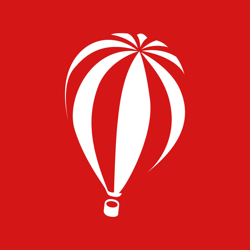 Vinyl Wall Art Decal - Hot Air Balloon Shape - 31" x 20" - Modern Cute Adhesive Sticker Cartoon Design For Kids Room Baby Bedroom Home Playroom Classroom Nursery Decor 1