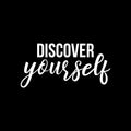 Vinyl Wall Art Decal - Discover Yourself - 11" x 22" - Trendy Positive Self Esteem Inspirational Quote Sticker For Home Bedroom Living Room Office Coffee Shop Gym Fitness Decor 1