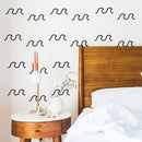 Vinyl Wall Art Decal - Waves Pattern - 40" x 14" - Trendy Cute Relaxing Ocean Design Stickers For Kids Room Playroom Bedroom Classroom Baby Nursery Living Room Decor 3