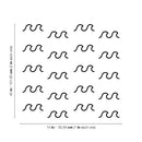 Vinyl Wall Art Decal - Waves Pattern - 40" x 14" - Trendy Cute Relaxing Ocean Design Stickers For Kids Room Playroom Bedroom Classroom Baby Nursery Living Room Decor 4