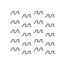 Vinyl Wall Art Decal - Waves Pattern - 40" x 14" - Trendy Cute Relaxing Ocean Design Stickers For Kids Room Playroom Bedroom Classroom Baby Nursery Living Room Decor 1