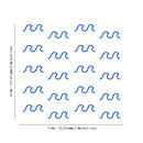 Vinyl Wall Art Decal - Waves Pattern - 40" x 14" - Trendy Cute Relaxing Ocean Design Stickers For Kids Room Playroom Bedroom Classroom Baby Nursery Living Room Decor 4