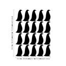Set Of 34 Vinyl Wall Art Decal - Penguin Pattern - From 6" x 3.7" Each - Cute Fun Penguins Adhesive Stickers Animal Design For Kids Bedroom Home Office Living Room Classroom Playroom Decor 4