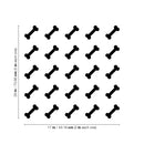 Set Of 25 Vinyl Wall Art Decal - Bones Pattern - 2" x 2" Each - Cute Adhesive Stickers Dogs Bone Design For Vet Dog Lovers Home Bedroom Kids Room Pet Store Decor 4