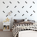 Set Of 25 Vinyl Wall Art Decal - Bones Pattern - 2" x 2" Each - Cute Adhesive Stickers Dogs Bone Design For Vet Dog Lovers Home Bedroom Kids Room Pet Store Decor 3
