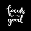 Vinyl Wall Art Decal - Focus On The Good - 21.5" x 20" - Modern Inspirational Goodness Quote Sticker For Home Bedroom Kids Room Work Office Classroom Store Decor 1