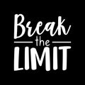 Vinyl Wall Art Decal - Break The Limit - 20" x 20" - Trendy Motivational Optimism Quote Sticker For Teen Bedroom Living Room Home Work Office Classroom Store Decor 1