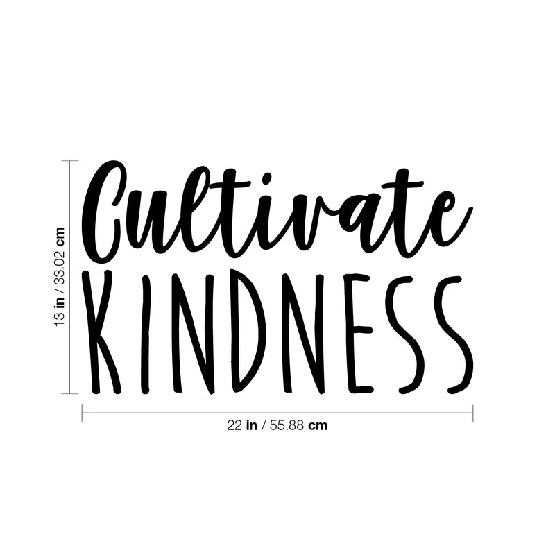 Vinyl Wall Art Decal - Cultivate Kindness - 13" x 22" - Modern Inspirational Positive Quote Sticker For Home Office Bedroom Living Kids Room School Classroom Store Decor 4