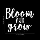 Vinyl Wall Art Decal - Bloom And Grow - 18.5" x 22" - Trendy Motivational Cute Optimistic Quote Sticker For Home  Bedroom Closet Playroom Living Room Office Classroom Coffee Shop Decor 4