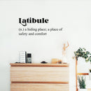 Vinyl Wall Art Decal - Latibule Definition - 10" x 24" - Modern Inspirational Cute Quote Sticker For Family Home Living Room Couple Bedroom Entryway Apartment Decor 2