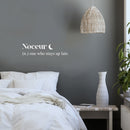 Vinyl Wall Art Decal - Noceur Definition - 8" x 30" - Modern Inspirational Cute Quote Sticker For Family Home Living Room Couple Bedroom Entryway Apartment Decor 2