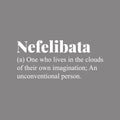 Vinyl Wall Art Decal - Nefelibata Definition - 14" x 30" - Trendy Motivational Minimal Positive Quote Sticker For Home Office Bedroom Living Room Coffee Shop Store Decor 1