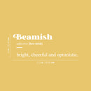 Vinyl Wall Art Decal - Beamish Definition - 10" x 27.5" - Modern Motivational Optimism Quote Sticker Minimal Design For Home Office Bedroom Living Room Coffee Shop Store Decor 4