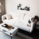 Vinyl Wall Art Decal - Kanagawa Wave - - Trendy Cute Relaxing Ocean Design Stickers For Kids Room Playroom Bedroom Classroom Living Room Office Coffee Shop Decor 4