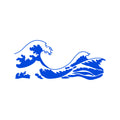 Vinyl Wall Art Decal - Kanagawa Wave - - Trendy Cute Relaxing Ocean Design Stickers For Kids Room Playroom Bedroom Classroom Living Room Office Coffee Shop Decor 2