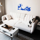 Vinyl Wall Art Decal - Kanagawa Wave - 22" x 50.5" - Trendy Cute Relaxing Ocean Design Stickers For Kids Room Playroom Bedroom Classroom Living Room Office Coffee Shop Decor 3